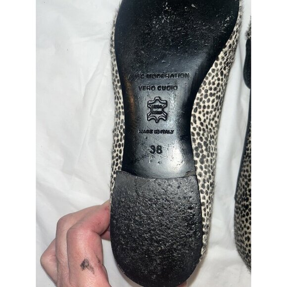 Avec Moderation Made in Italy Calf Hair Loafers Flats Spotted US Size 7.5-8 - Picture 11 of 11